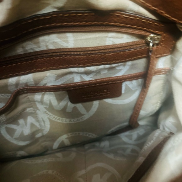 Michael Kors brown leather purse with beautiful hardware. - Picture 8 of 10